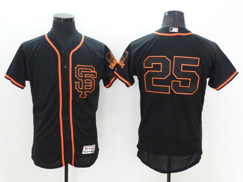 Men San Francisco Giants #25 No name Black Elite MLB Jerseys->san francisco giants->MLB Jersey